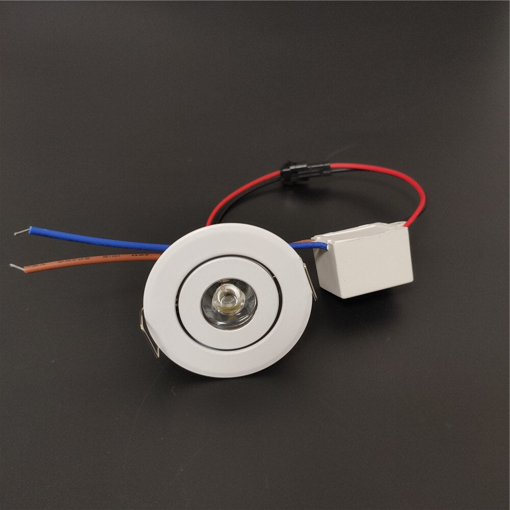 led mini down light 3W 1W dimmable spot light recessed lights ac85-265v ceiling light Aluminum 52mm