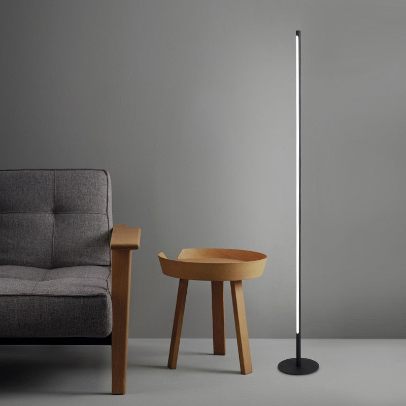 Modern Nordic simple creative living room floor lamp LED lamp metal lamp floor lamp Nordic simple creative bracket LED Black