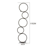 Modern LED Floor Lamp Touch Switch Ring Indoor Decor Light Nordic Minimalist Art Living Room Bedroom Home Standing Lamp Lighting
