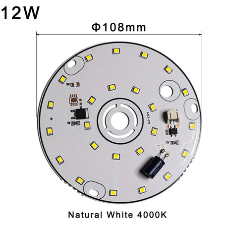 LED Bulb Lamp Chip 3W 6W 12W 18W AC 220V 240V  Smart IC No Need Driver DIY Natural White For led downlight led Spotlight beads