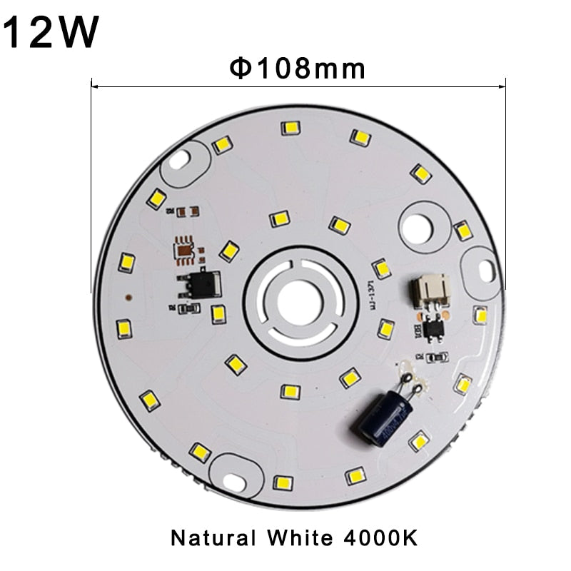 LED Bulb Lamp Chip 3W 6W 12W 18W AC 220V 240V  Smart IC No Need Driver DIY Natural White For led downlight led Spotlight beads