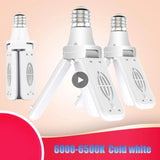 Bright Garage Light White Light Adjustable Panels Led Lamp E27 Ceiling Folding Fan Install Lamp Garage Living Room High Quality