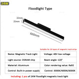  Modern Magnetic Track Lights Embedded LED Spotlight Downlight Living Room Without Main Light Lighting Grille Lamp Series