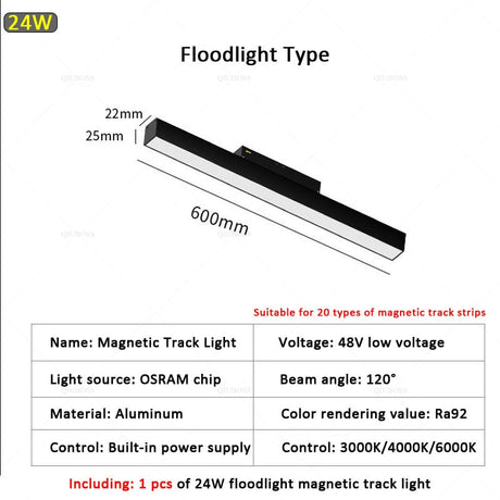  Modern Magnetic Track Lights Embedded LED Spotlight Downlight Living Room Without Main Light Lighting Grille Lamp Series