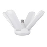 LED Garage Lights Foldable E27 Bulb 4 Adjustable Fan Blades Deformable Workshop Warehouse Ceiling Lighting 6500K AC110-265V