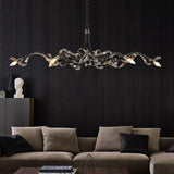 Living Room Postmodern Luxury LED Chandelier Lighting Novelty Dining Room Island Metal Bedroom Villa Lobby Home Art Hanging Lamp