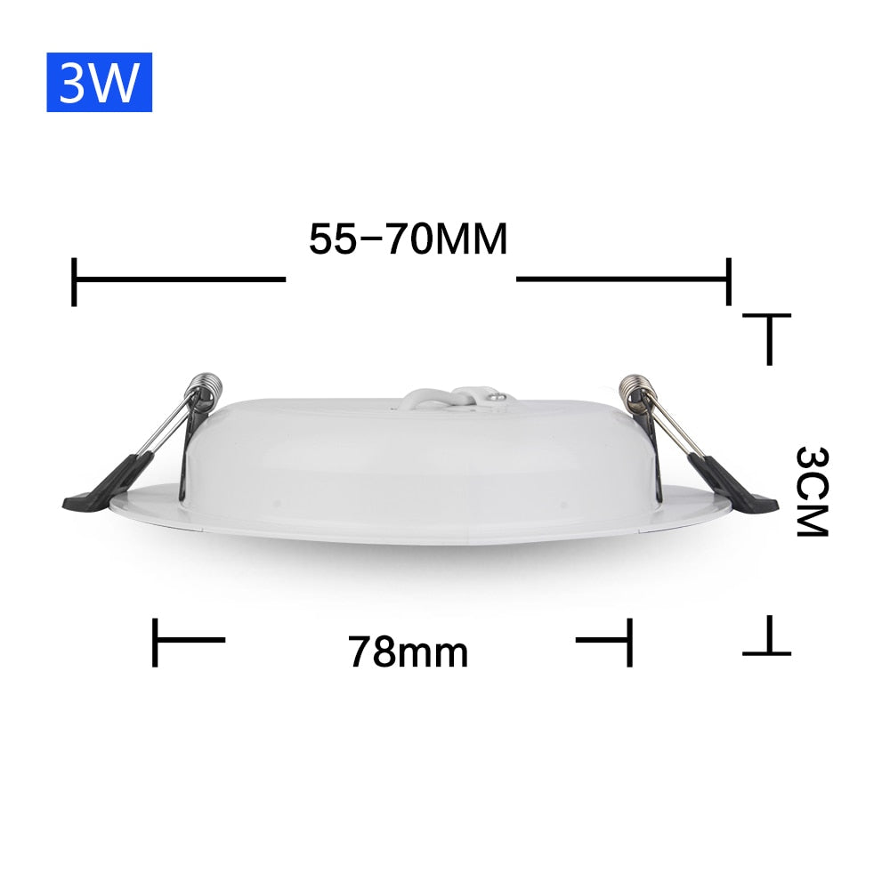 DC 12V Led Downlight 3W 6W 9W 12W 15W 18W 36W LED Ceiling Recessed Grid Aluminium Alloy Round Lamp Spot Light  For 12 Volts