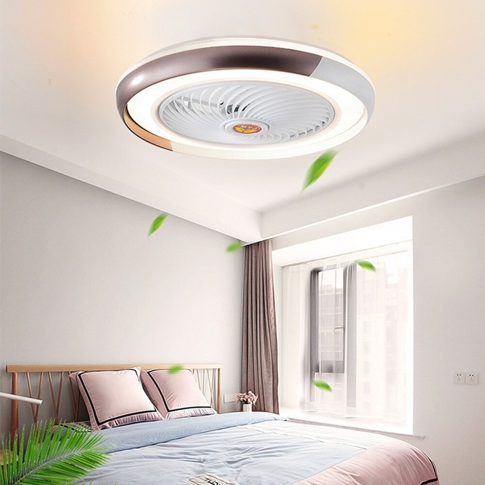 LED Ceiling Lamp Fan With Light And remote Control Silent Lights Fans For Home Bedroom Night Living Room Suspended Chandelier