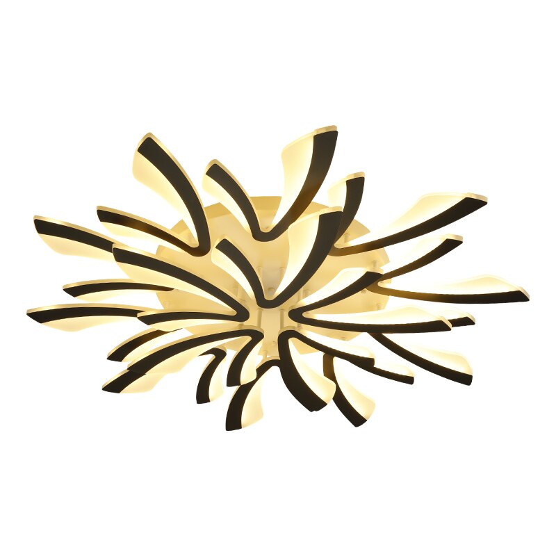 Acrylic New Modern LED Ceiling Lights Living Dining Room Kitchen Bedroom Indoor Lamps Lighting Fixtures With Remote AC 90-260V