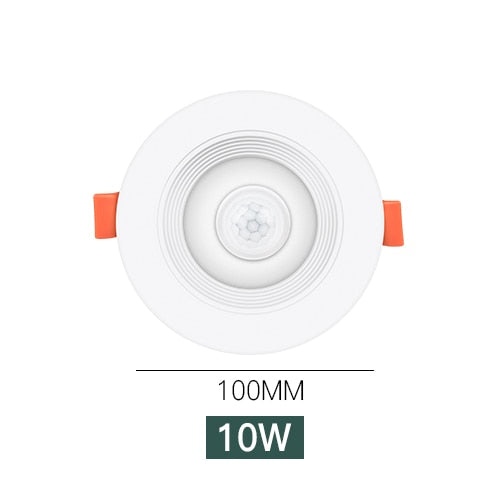 PIR Motion Sensor Ceiling Lights 20W Recessed Stairs Lighting LED Downlight 5W 10W 15W Smart Home LED Spot Built-in Lamp 90-260V