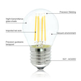 Retro G45 LED 2W 4W 6W Dimmable Filament Light Bulb E27 E14 COB 220V Glass shell Vintage Style Lamp