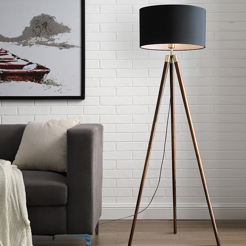 Floor lamp living room simple modern creative LED floor lamp Nordic American home design triangle vertical table lamp
