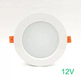 LED downlight ceiling light spotlight 3W 7W 9W 12W DC 12V recessed grille ultra-thin downlight round black white