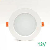 DC 12V LED downlight ceiling light spotlight 3W 7W 9W 12W recessed grille ultra-thin downlight round black white