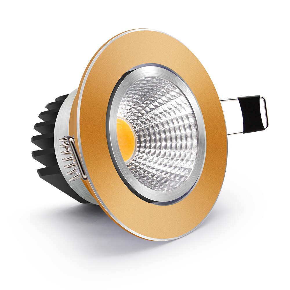 Black/White Body Recessed LED Dimmable Downlight COB 6W 9W 12W 15W LED Spot Light LED Decoration Ceiling Lamp AC 110V/220V