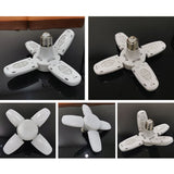 38W Super Bright LED Light Bulbs Industrial Lighting E27 Ceiling Fan LED Garage Light Deformable Folding Lamp for Workshop Home