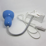 Desk Lamp with Clamp Base and Adjustable Gooseneck, EU US plug in clip lamp for Bed/Cupboard dorm room reading lamp, pink