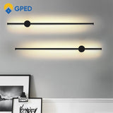 LED Long Wall Lamp 350°Rotation Modern Wall Light For Home Bedroom Stairs Living Room Sofa Background Lighting Decoration Lamp