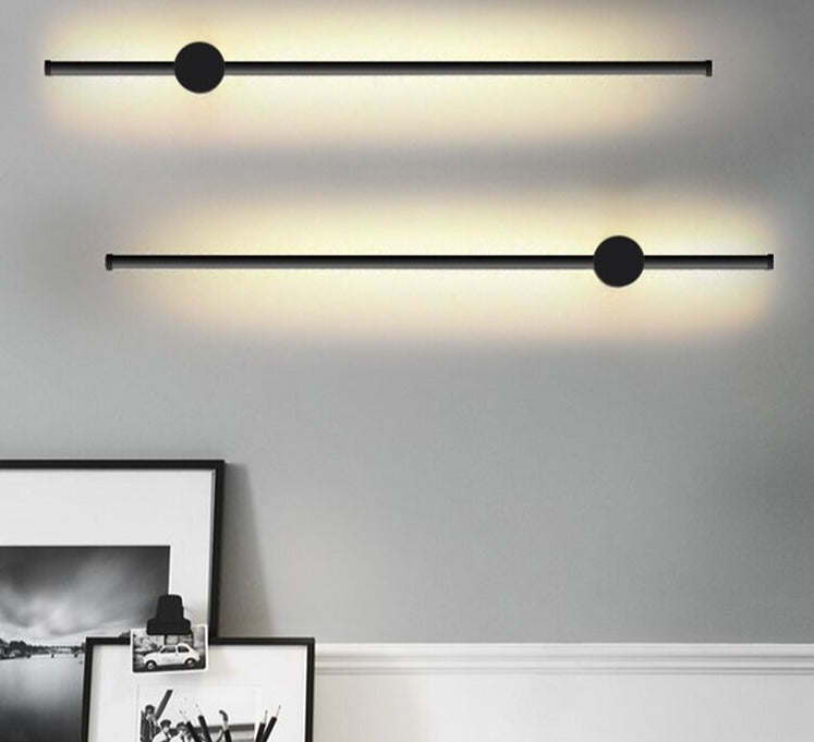 LED Long Wall Lamp 350°Rotation Modern Wall Light For Home Bedroom Stairs Living Room Sofa Background Lighting Decoration Lamp