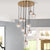 Nordic Luxury Chandelier Stair Lighting Crystal Pendant Light for Kitchen Restaurant Villa G9 Bulb