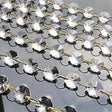 Meters Garland Strand Gold Rings Hanging Crystal Glass 1/10/50 Bead Curtain Diamond Chains Party Tree Wedding Centerpiece Decors