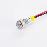 IP62 Waterproof Colorful Flashing LED Metal Warning Indicator Light 6mm Blink Pilot Signal Lamp 3V 6V 12V 24V 36V DC with Wire