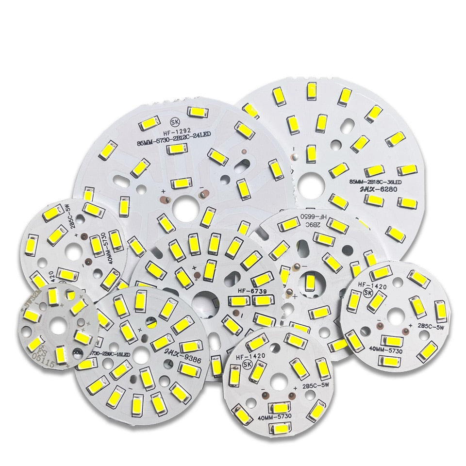 LED SMD Chip 3W 5W 7W 9W 12W 15W 18W 24W 30W 36W Brightness Light Board For LED Bulb Light downlight Ceiling PCB With LED