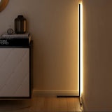 Nordic LED Floor Lamp Modern Simple Warm White Corner Rod Light for Living Room Bedroom Interior Atmosphere Standing Indoor