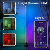 Home Decorations Night Light Rgb Standing Lamps for Living Room Bedroom Floor Modern Table Lamp Smart APP Lamp Remote Control
