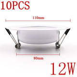 10PCS LED Downlight Ceiling 5W 7W 9W 12W 15W Warm white/cold white led light AC 220V 230V 240V