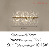 Nordic modern led chandelier Living bedroom dining room firefly chandelier Simple home intdoor lighting decoration ceiling lamps