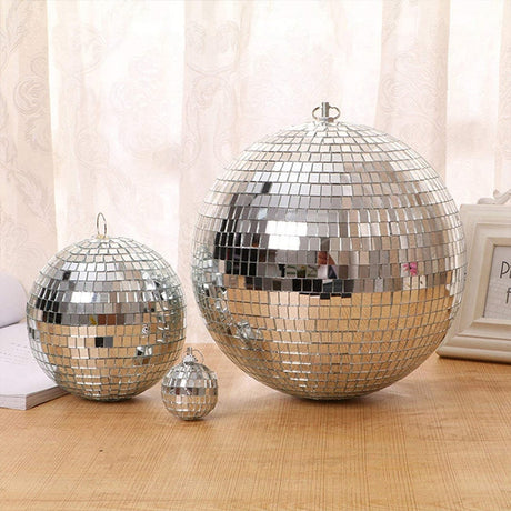 Mirror disco ball stage light rotating glass ball big Party Decorations dj lighting reflection colorful mirror ball