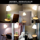 Nordic modern solid wood&amp;cotton fabric lampshade floor lamp E27 220V coffee table floor lamp for living room bedroom hotel room
