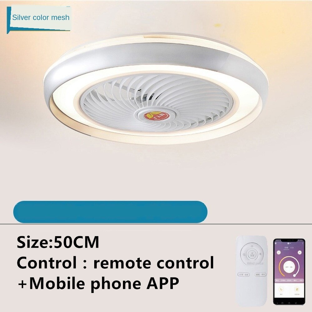 LED Ceiling Lamp Fan With Light And remote Control Silent Lights Fans For Home Bedroom Night Living Room Suspended Chandelier