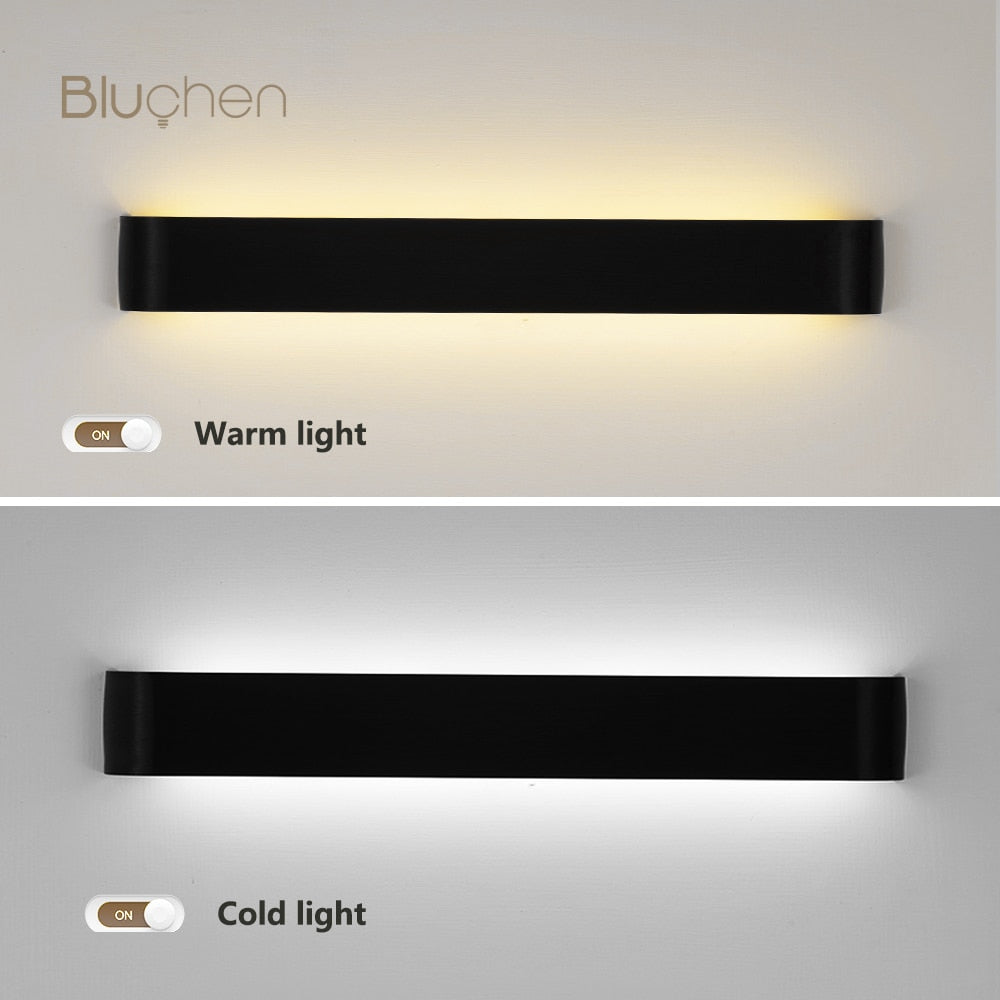 Led Wall Sconce Light Decor Wall Lamp Living Room Bedroom Indoor Wall Light For Home Brushed Aluminum Wall lighting Fixture