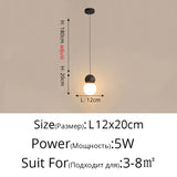 Novelty Nordic Led Pendant Lights For Living Room Bedroom Bedside Bar Wall Decor Lighting Geometry Hanging Lamps Kitchen Fixture
