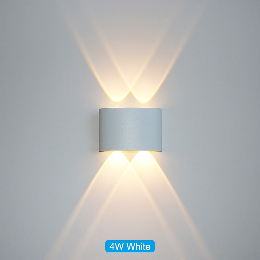 LED Wall Light Outdoor Waterproof IP65 Porch Garden Wall Lamp &amp;amp; Indoor Bedroom Bedside Decoration Lighting Lamp Aluminum