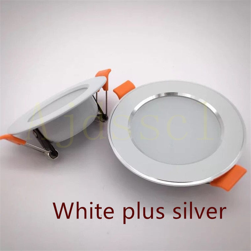 LED Downlight 220V Spot Three colors dimming  5W 7W 9W 12W 15W Recessed in LED Ceiling Downlight Light Cold Warm white Lamp