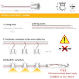 1W Mini LED Downlight 12V Dimmable Spotlight IP65 Staircase Cabinet Light 15mm Recessed Bedroom Spot Light Ceiling Downlight