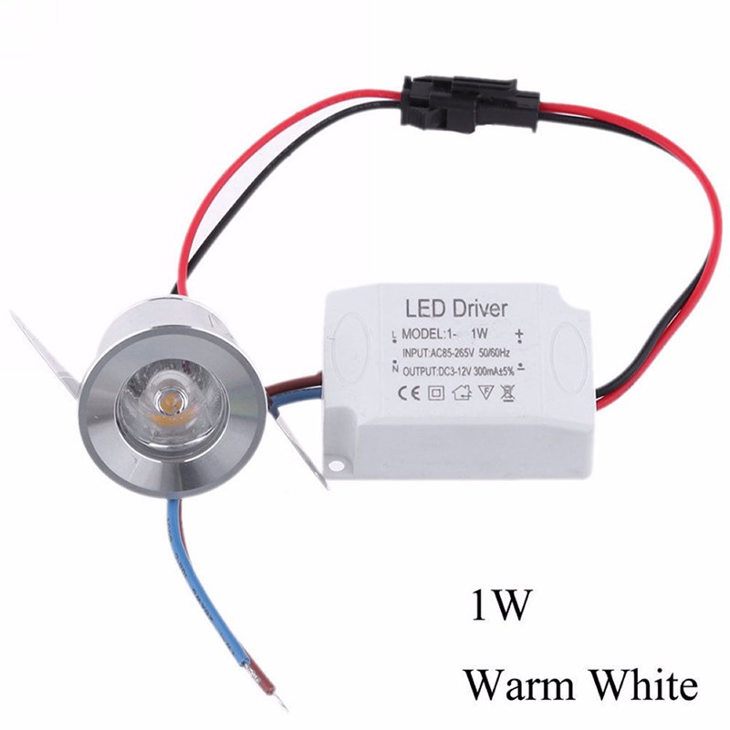 1W /3W LED LED Mini Spotlight Lamp White/Warm White AC 85-265V Mini Surface Mounted Light Led Downlight Jewelry Cabinet Lamp