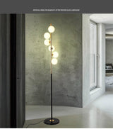 Modern Led Floor Lamps for Living Room Glass Ball Standing lampes Gold Light Bedroom luminaire Home Decor Lighting Fixtures