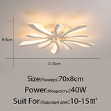 Acrylic New Modern LED Ceiling Lights Living Dining Room Kitchen Bedroom Indoor Lamps Lighting Fixtures With Remote AC 90-260V