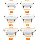 LED Downlight 3W 5W 7W 9W 12W 15W 220V 240V Round LED Lamp Ceiling Light Indoor Lighting Bedroom Kitchen LED Spot Lighting