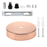 Ceiling Plate Round Black Silver Bronze 8/10/12/15cm Vintage Disc Light Accessories Tray For Pendant Lamp&amp;Wall Light Lamp Base