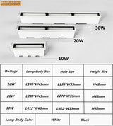Dimmable LED Ceiling Spot Lights LED Downlights 10W20W30W COB Recessed Square AC85V~265V LED Strip Lights Indoor Lighting