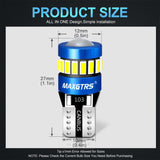 2x W5W T10 LED CANBUS No Error 5W5 12V 5W 750Lm Super Bright Car Interior Side Light 194 3030 SMD Auto Bulb White Amber Red