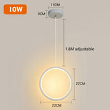 Novelty Nordic Led Pendant Lights For Living Room Bedroom Bedside Bar Wall Decor Lighting Geometry Hanging Lamps Kitchen Fixture