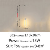 Novelty Nordic Led Pendant Lights For Living Room Bedroom Bedside Bar Wall Decor Lighting Geometry Hanging Lamps Kitchen Fixture