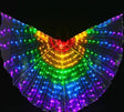  Rainbow Color Alas Angle Led Wings Adult Led Costume Circus Led Light Luminous Costumes Party Show Isis Wings Dancewear