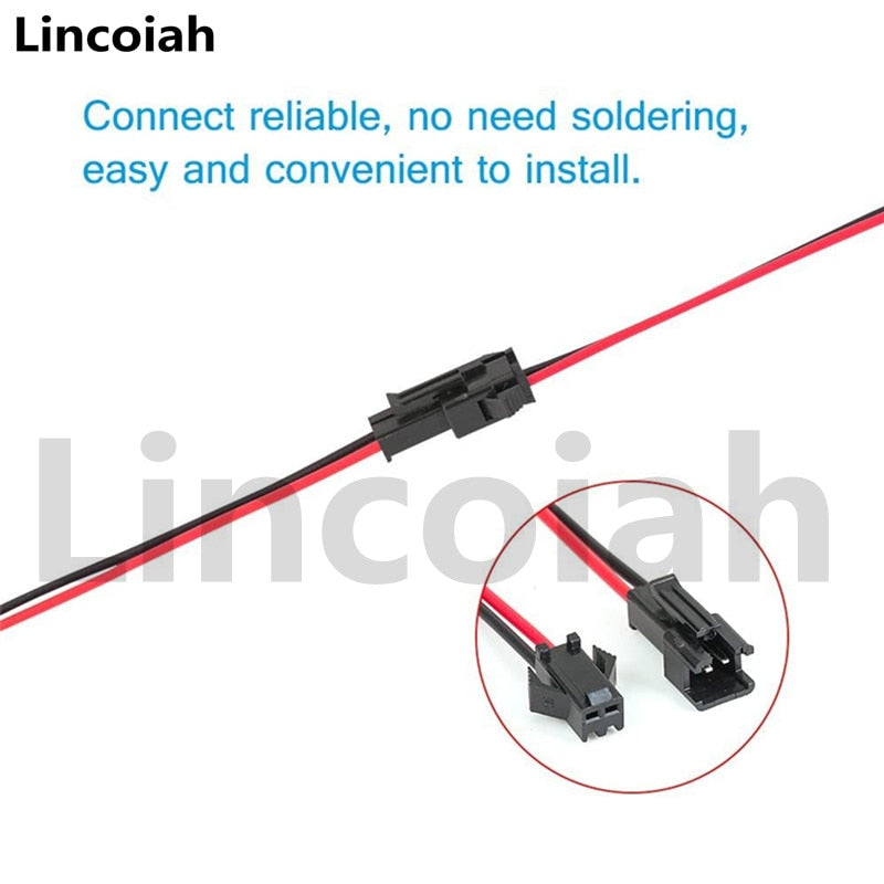 40 20 10 pcs/set Male to Female Plug Terminal Wire Connector Terminal Line JST wire Connector for LED Downlight Ceiling Lamp